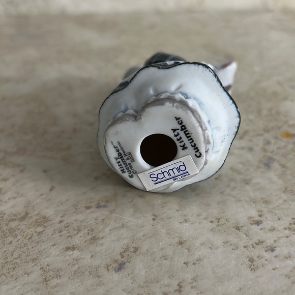 Schmid Kitty Cucumber Figurine All Gone Kitty 1988 - Picture 4 of 6